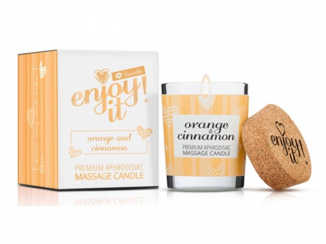 Masážní svíčka MAGNETIFICO - Enjoy it! Orange and cinnamon MCOC